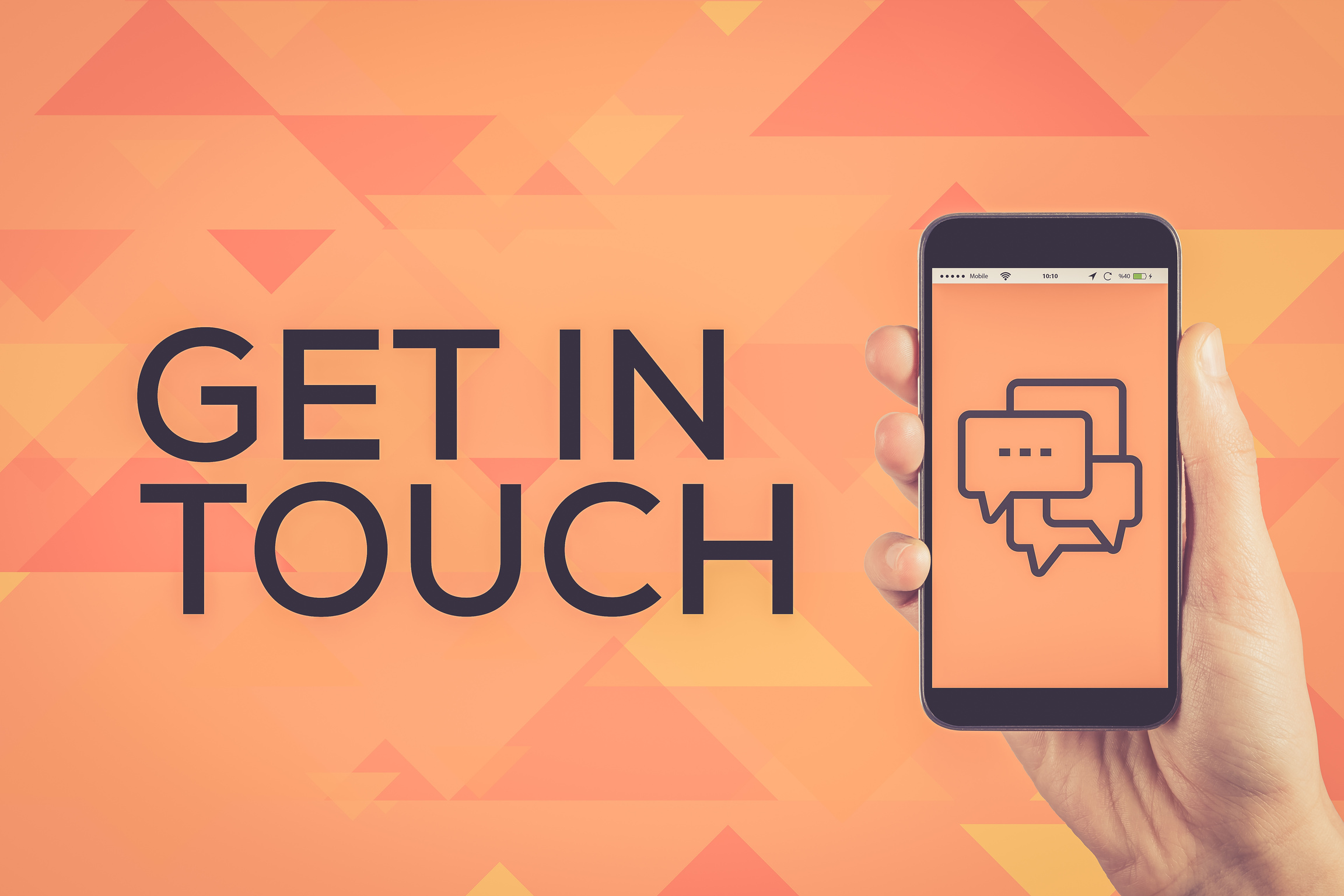 GET IN TOUCH CONCEPT